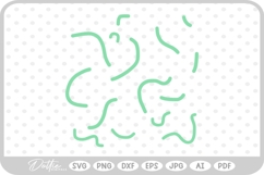 Wiggly Wavy Line Zig Zag Outline Shape Doodle SVG PNG DXF Product Image 1