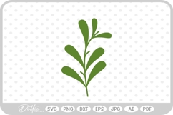 Mistletoe Christmas Plant SVG PNG DXF Product Image 1