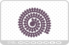 Rolled Flower Paper Craft SVG PNG DXF Product Image 1