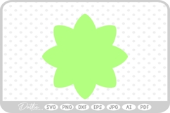 Lotus Floral Flower Nature Plant SVG PNG DXF Product Image 1
