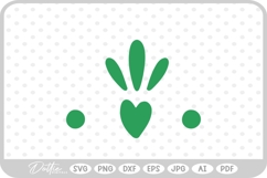 Heart Flourish Wavy Shape Decorative SVG PNG DXF Product Image 1