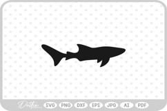 Shark Silhouette SVG PNG DXF Product Image 1