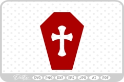 Coffin Cross Spooky Season Halloween Heart SVG PNG DXF Product Image 1