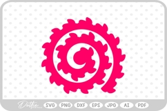 Rolled Flower SVG PNG DXF Product Image 1