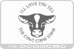 Farm Animal Cow Quote SVG PNG DXF Product Image 1