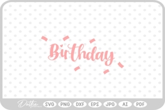 Birthday SVG PNG DXF Product Image 1