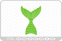 Mermaid Tail Water Fish Ocean Sea Fantasy Scales SVG PNG DXF Product Image 1