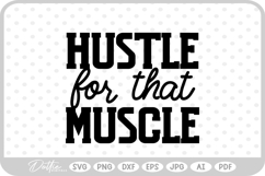 Workout Quote Gym Fitness SVG PNG DXF Product Image 1
