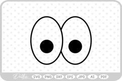 Cartoon Eyes SVG PNG DXF Product Image 1