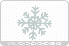 Snowflake Doodle Sketch Christmas Winter SVG PNG DXF Product Image 1