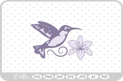 Hummingbird Bird SVG PNG DXF Product Image 1