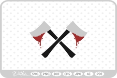 Axe Axes Halloween Blood SVG PNG DXF Product Image 1