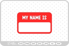 Name Tag SVG PNG DXF Product Image 1