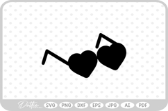 Heart Glasses SVG PNG DXF Product Image 1