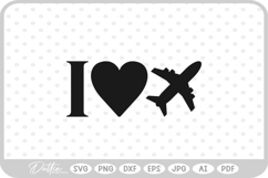 Plane Air Travel SVG PNG DXF Product Image 1