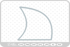 Shark Fin SVG PNG DXF Product Image 1