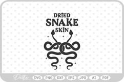 Dried Snake Potion Bottle Label Halloween Witch SVG Product Image 1