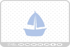 Sailboat SVG PNG DXF Product Image 1