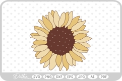 Sunflower Floral Flower Nature SVG PNG DXF Product Image 1