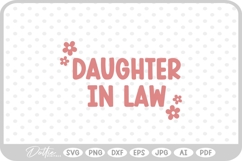 Daughter In Law Female Relative SVG PNG DXF Product Image 1
