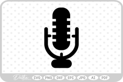 Microphone Music Mic SVG PNG DXF Product Image 1