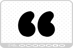 Speak Marks Punctuation SVG PNG DXF Product Image 1