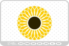 Floral Mandala Flower Circle Nature Plant SVG PNG DXF Product Image 1