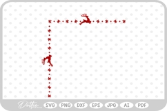 Christmas Winter Frame Border Background SVG PNG DXF Product Image 1