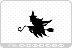 Witch Broomstick Hat Halloween SVG PNG DXF Product Image 1