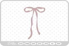 Ribbon Bow Hand Drawn Doodle SVG PNG DXF Product Image 1