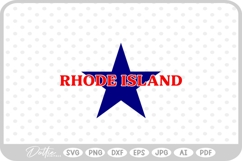 Rhode Island Star USA State America SVG PNG DXF Product Image 1