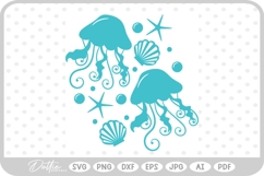 Jellyfish SVG PNG DXF Product Image 1