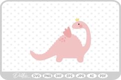 Fairy Cute Dino Dinosaur SVG PNG DXF Product Image 1