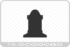 Gravestone Cemetery RIP Halloween Spooky Season SVG PNG DXF Product Image 1