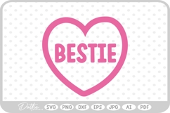 BFF Besties Best Friend SVG PNG DXF Product Image 1