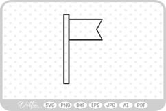 Flag Shape Silhouette Pole Country Outline SVG PNG DXF Product Image 1