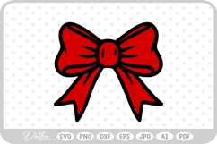Ribbon Bow Tied Knot SVG PNG DXF Product Image 1