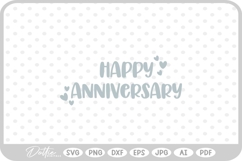 Happy Wedding Anniversary SVG PNG DXF Product Image 1