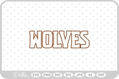 Wolves Sports Team SVG PNG DXF Product Image 1