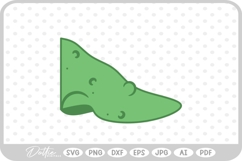 Witch Nose Warts Halloween Green SVG PNG DXF Product Image 1