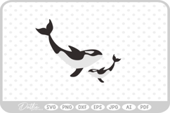 Orca Whale SVG PNG DXF Product Image 1