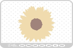 Sunflower Floral Flower Nature SVG PNG DXF Product Image 1