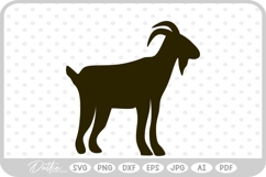 Goat Silhouette SVG PNG DXF Product Image 1