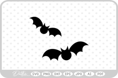 Bats Stars Spooky Halloween Fall Autumn SVG PNG DXF Product Image 1