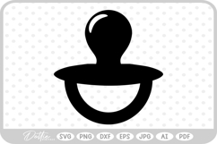 Pacifier Baby Dummy SVG PNG DXF Product Image 1