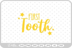 Baby First Tooth Milestone Baby SVG PNG DXF Product Image 1