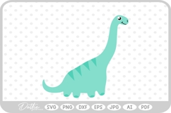 Cute Dino Dinosaur Kids Room SVG PNG DXF Product Image 1