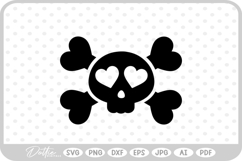 Skull and Cross Bones SVG PNG DXF Product Image 1