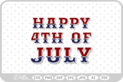 4th of July USA America SVG PNG DXF Product Image 1