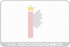 Wing Fairy Princess 1 One PNG DXF Product Image 1